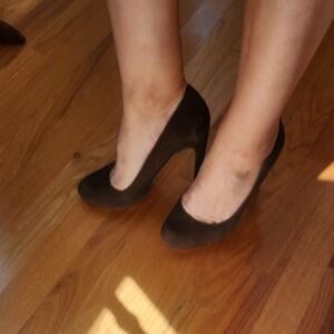 Kors Dark Brown Leather Pumps Heels